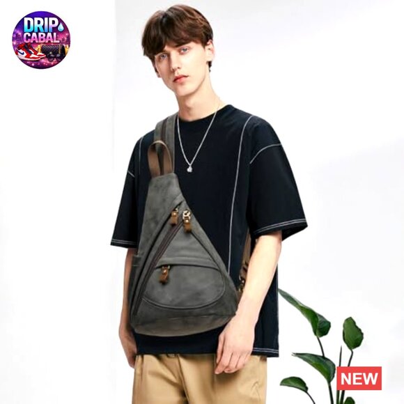 PU Leather Sling Bag Crossbody Backpack Casual Daypack main image 4